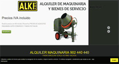 Desktop Screenshot of alquilermaquinaria.es
